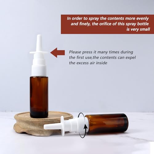12PCS 10ml / 0.3 oz Fine Mist Spray Bottles, Refillable Empty Spray Bottle, Travel Size Makeup Water Containers for Perfume Essential Oils (Amber)
