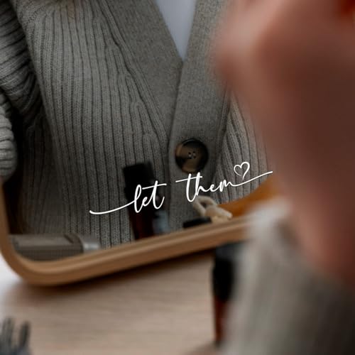 Let Them Mental Health Rearview Mirror Sticker Set - color: Let Them