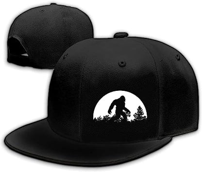 Chef Hat Flat Bill Hats for Men Funny Double Knives Kitchen Adjustable Baseball Cap Snapback Hat for Women - color: Big Foot
