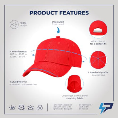 Custom Baseball Cap Team Jesus Life Time Member Christian God - color: Red Personalized Text Here