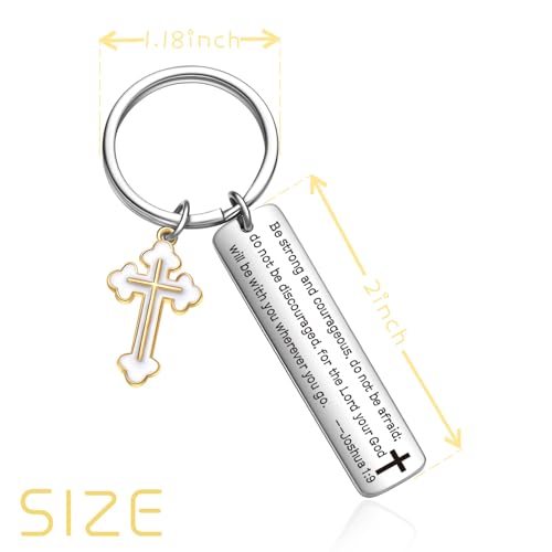 Christian Key Chain Faith Keychain Biblical Jewelry Motivational Gifts For Women Christening Gift