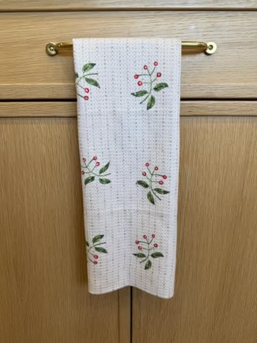 || 3 Pack|| Double Sided Dish Towels || Waffle Weave Microfiber || Highly Absorbent || Hanging Loop || Dish Cloths || Modern || Designer Prints || Lights (Christmas Quilt) - color: Christmas Quilt