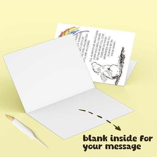 Sympathy Card for Loss of Pet Dog, Pet Loss Cards,Rainbow Bridge Condolence Card, Bereavement Card for Dog Owner, Doggy Bereavement Cards for Family Friends Husband Wife - color: Dog Loss