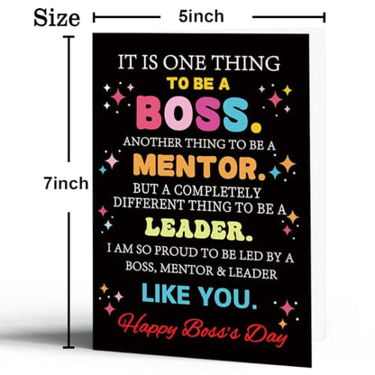 Boss Day Card Gifts, Boss's Day Gifts for Women Men - color: BK-135