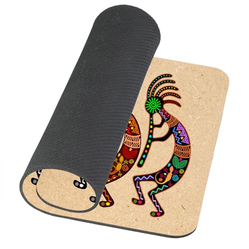 Mouse Pad, Southwestern American Ethnic Mouse Pad, Washable Square Cloth Mousepad for Office Laptop, Non-Slip Rubber Base Mouse Pads for Wireless Mouse, Computer Mouse Pads for Desk - color: WMJ133