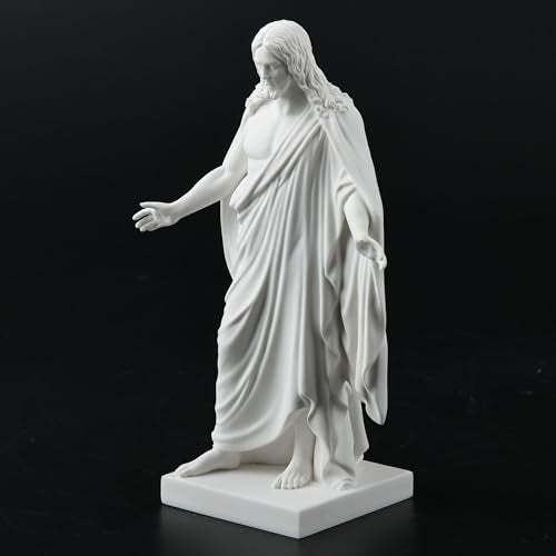 One Moment In Time S4a Christus Statue White Cultured Marble Hand Made Mormon LDS CTR - size: 6"