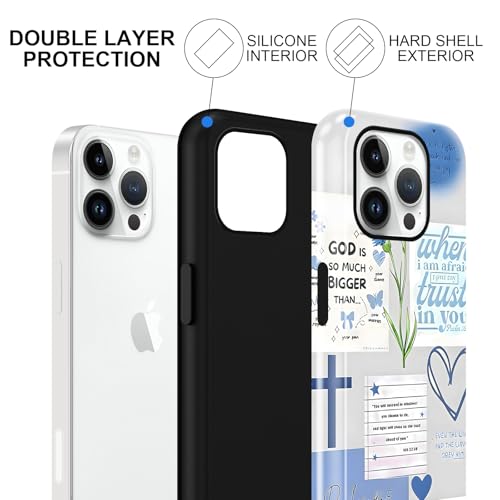 Cute Blue Jesus Christian Phone Case for iPhone 14 Pro 6.1'' - color: Blue, size: iPhone 14 Pro