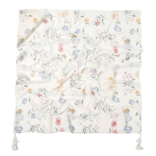 Yeieeo Boho Scarf for Women Lightweight Floral Printed Scarf Fall Winter Fashion Fringed Shawl - color: Floral 31