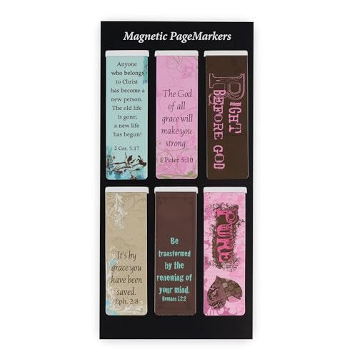 Christian Art Gifts Magnetic Scripture Bookmark Set: Grace Bible Verses - color: Grace