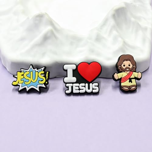 Cute Pins Bulk, Funny Lapel Badge Pins Rubber Brooch Pins for Backpacks, Hats, Bags - style: Jesus-20PCS