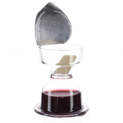 Chalice Prefilled Communion Cups 1200 Count | Concord Grape Juice & Bread | Elegant, Easy-Open, Tray & Seatback Compatible - size: 1,200 - Box