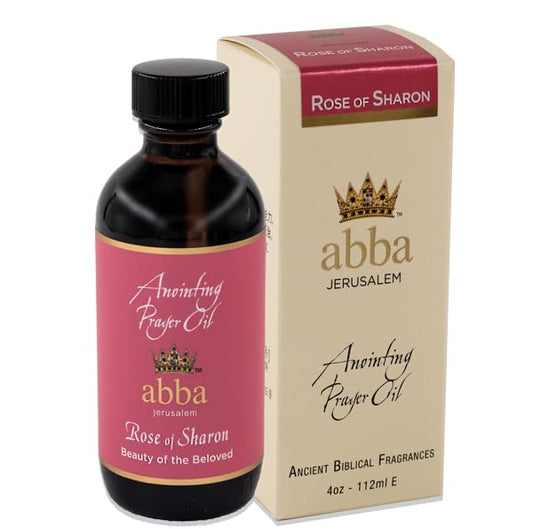 ABBA Oil Rose of Sharon 4oz Anointing Prayer Oil in Gift Box - ABBA Jerusalem (4oz) - size: 4 Fl Oz (Pack of 1)