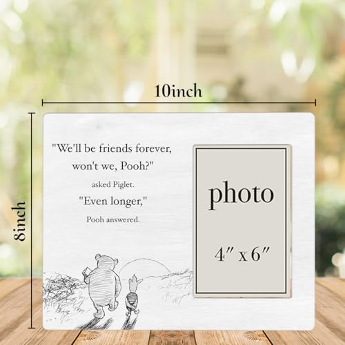 Pooh Bear Picture Frame, Friendship Gifts for Friends Besties - color: Friends