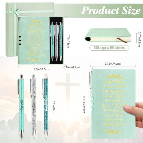 Spakon 5 Pcs Christian Gifts for Women Church Gifts - color: Green, style: Happy Moment