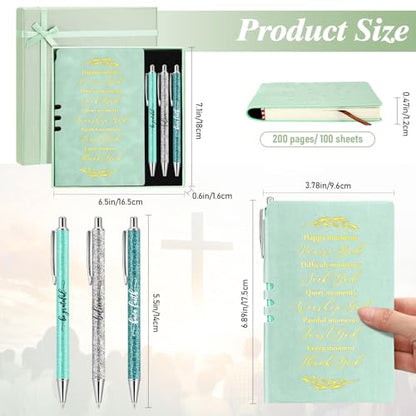 Spakon 5 Pcs Christian Gifts for Women Church Gifts - color: Green, style: Happy Moment