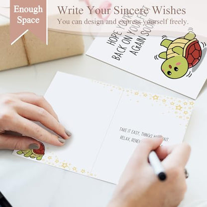 Funny Get Well Soon Card, Encouragement Card for Men Women, Speedy Surgery Recovery Cards, Hope You're Back On Your Feet Again Soon - color: Get well
