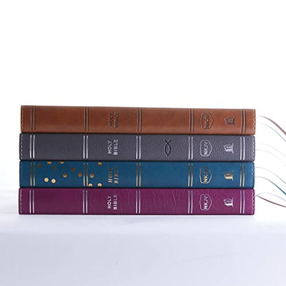 NKJV, Thinline Bible Youth Edition, Leathersoft, Brown, Red Letter, Comfort Print: Holy Bible, New King James Version