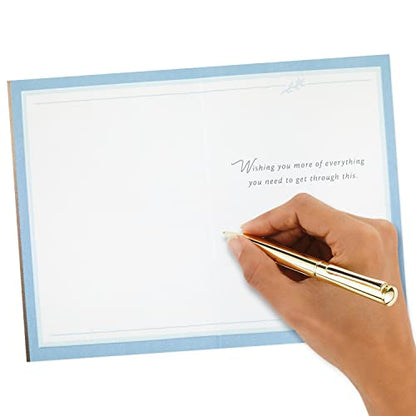 Hallmark Sympathy Card, Love Sees Us Through, Single With Envelope - color: Love Sees Us Through