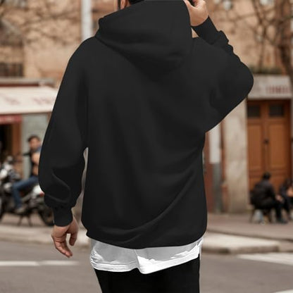 Christian God Hoodies For Men Jesus Religious Cross Graphic Hoodie Faith Bible Verse Sweatshirt Cotton Pullover Tops - color: Black, size: X-Large