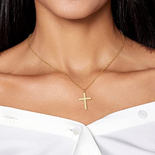 HAXIYA Cross Pendant Necklaces for Women Layered Cross Choker Faith Jewelry - style: Classic-Gold