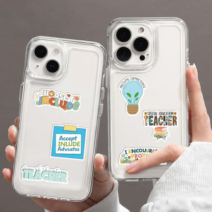 50pcs Special Education Stickers,Cartoon Stickers for Water Bottles Laptop Scrapbooking Mirrors Notebooks Cars Bumpers Bikes Bedroom Travel Case Motorcycle Snowboard - color: Special Education Stickers