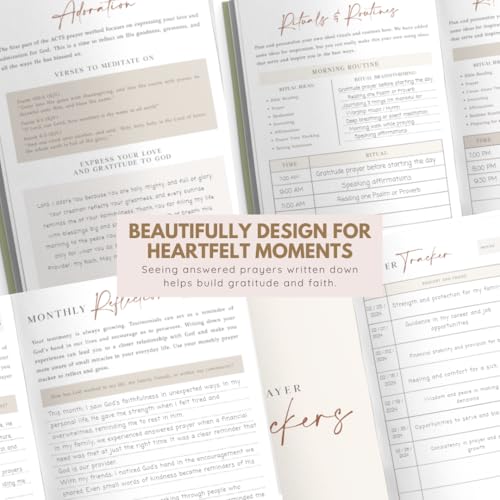 Daily Prayer Journal with Prompts | 90-Day Guided Devotional & Scripture Reflection | Bible Study and Spiritual Growth Tracker | Undated Faith Planner, 5.5x8" - Brown Dotted - color: Dotted Brown