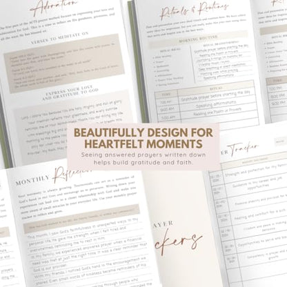 Daily Prayer Journal with Prompts | 90-Day Guided Devotional & Scripture Reflection | Bible Study and Spiritual Growth Tracker | Undated Faith Planner, 5.5x8" - Brown Dotted - color: Dotted Brown