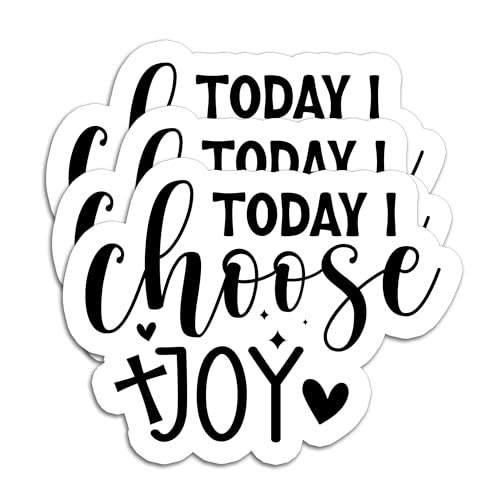 (3Pcs) Today I Choose Joy Sticker, Christian Inspirational Decal Gift - color: Today I Choose Joy