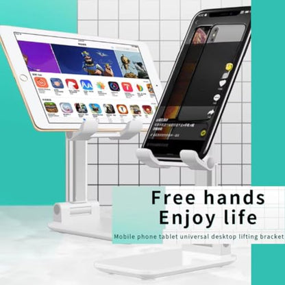 Adjustable Cell Phone Stand – Foldable Desk Phone Holder for iPhone 16 15 14 13 12 11 Pro Max, Galaxy S25 S24, All Smartphones, Portable Office & Home Accessory (Silver) - color: Silver