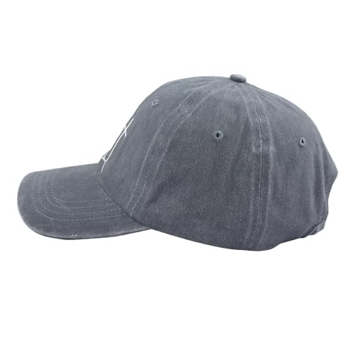 Jesus Hats for Men Women, Religious Gifts for Women Men, Adjustable Embroidered Cotton Christian Baseball Cap - color: Gray