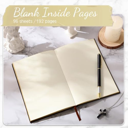 Engrowtic Wedding Officiant Book with Pen 5.25x8.25,Black,Classic - color: Black, style: Classic