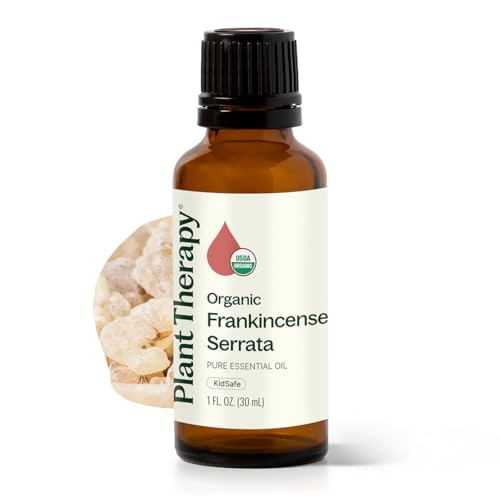 Plant Therapy Organic Frankincense Serrata Essential Oil, 30 mL (1 oz) - size: 1 Fl Oz (Pack of 1)