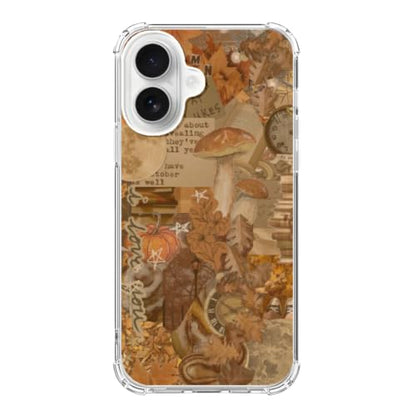 Fall Aesthetic Case Compatible with iPhone 17, Orange Leaves Pumpkins Phone Cover for iPhone 17 - color: Fall Aesthetic