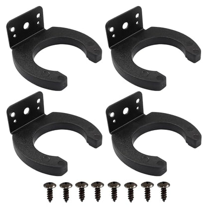 Waziaqoc 4 Pcs Microphone Holders for Mic Stand, Black - size: 4pcs