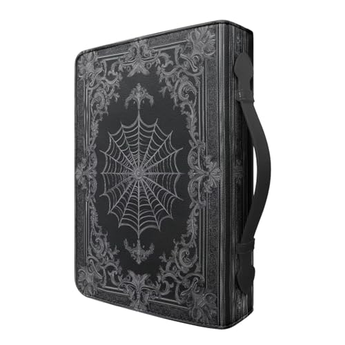 Bible Cover Case for Women Men Large Size Bible Holder with Bookmark Bible Carrying Case ladies Bible Bag,Size M-2XL - color: Black Web, size: X-Large