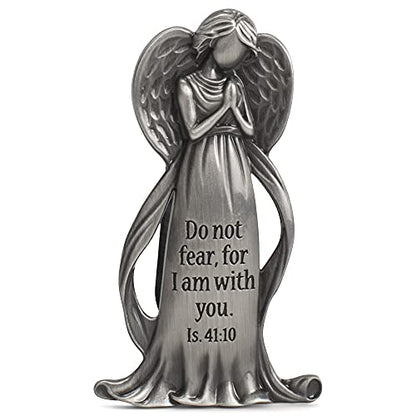 Dicksons Guardian Angel Scripture Silver Tone 2 inch Zinc Alloy Automotive Visor Clip - size: 2 inch