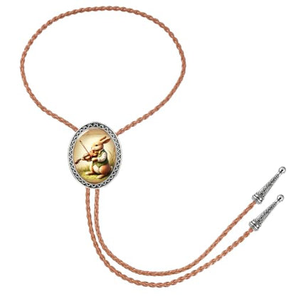 GelConnie Gothic Bolo Tie for Men Women 3D Art Western Cowboy Necktie - color: Rabbit Bolo Tie