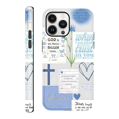 Cute Blue Jesus Christian Phone Case for iPhone 13 Pro 6.1'' - color: Blue, size: iPhone 13 Pro