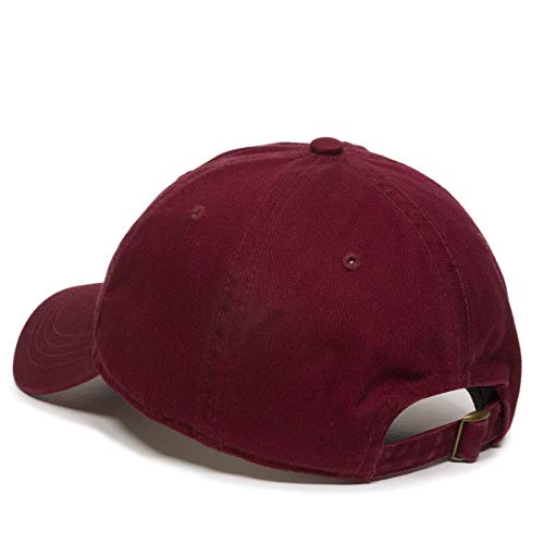 Praying Hands with Cross Baseball Cap Embroidered Cotton Adjustable Dad Hat - color: Burgundy