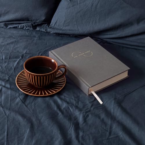 THE INNER VOICE Guided Journal for Women & Men, 365 Prompts for Self Care - color: Charcoal Gray