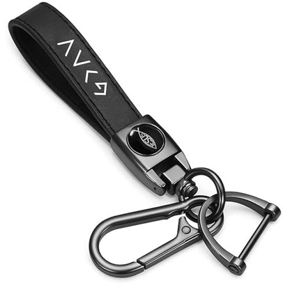 Christian Keychain for Men, God-Inspired Alloy Leather Jesus Fish Keychain