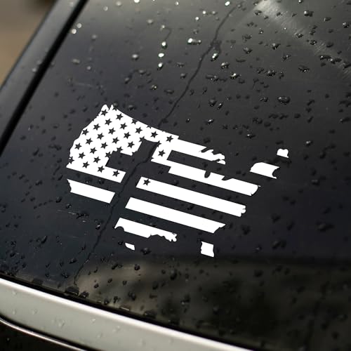 American Flag with Cross Jesus Christian Cross Vinyl Decal, Christ Religious Sign for Car Bumper Truck Tumbler RV Vans SUV Window Jeep Trucks Cars, Inspirational Faith Gift Idea (6.5 x 4 in) - style: American Flag with Cross