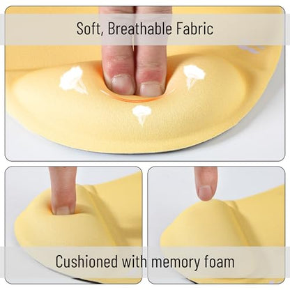 Mr. Pen- Ergonomic Mouse Pad with Wrist Rest - color: Yellow