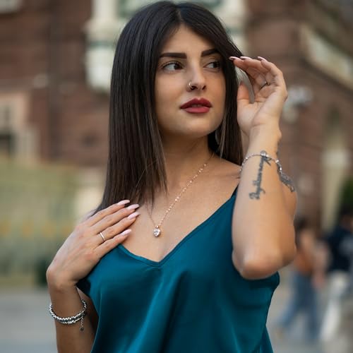SERASAR Premium Necklace Women| 316L Stainless-Steel | 18 Carat - color: Rosegold, style: Love