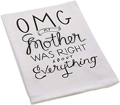 Primitives by Kathy Boho Cotton Kitchen Towel Set - Funny Sayings, Housewarming Gift, Fall Decor, 28"x28" - style: Decorative Kitchen Towel
