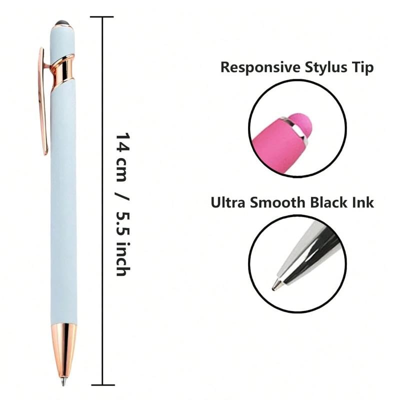 Bible Verse Ballpoint Pens with Stylus, Retractable Christian Writing Pens
