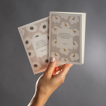 DIVERSEBEE Inspirational Christian Greeting Cards of Encouragement (Bloom) - color: Bloom