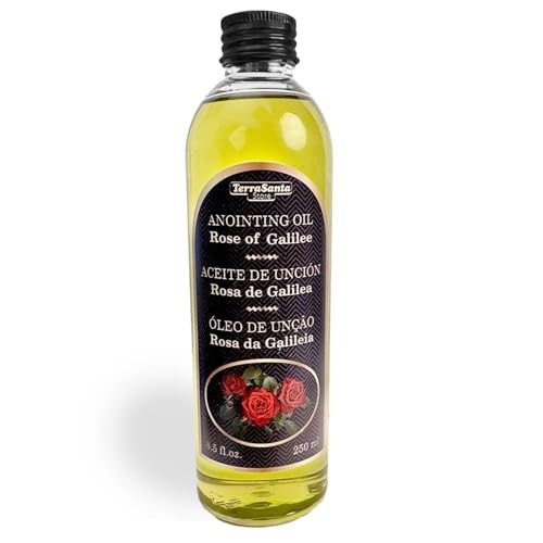 Rose of Galilee Anointing Oil for Prayer & Worship - Biblical Scented Oil for Home Altar & Church - Christian Gift from Holy Land (8.5 fl. oz - 250 ml) - color: 8.5 Fl. Oz - 250 Ml