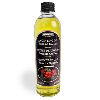 Rose of Galilee Anointing Oil for Prayer & Worship - Biblical Scented Oil for Home Altar & Church - Christian Gift from Holy Land (8.5 fl. oz - 250 ml) - color: 8.5 Fl. Oz - 250 Ml