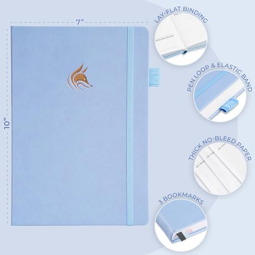 Clever Fox Bible Study Journal Premium Guided Notebook 7x10 Periwinkle - color: Periwinkle, size: Smaller than A4 (7" x 10")